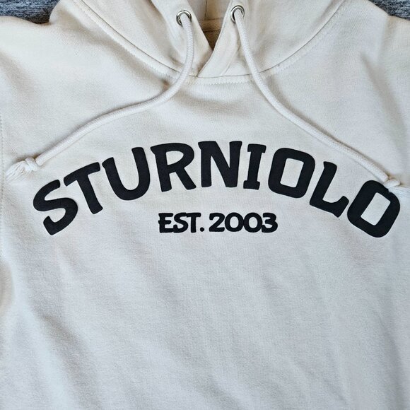 Sturniolo Triplets Hoodie Beige Long Sleeve Logo Floral Unisex Small 2 Million - Picture 3 of 13